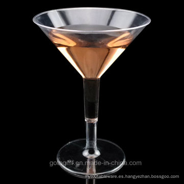 PP / PS Taza de plástico vaso desechable Martini Glass 7 Oz